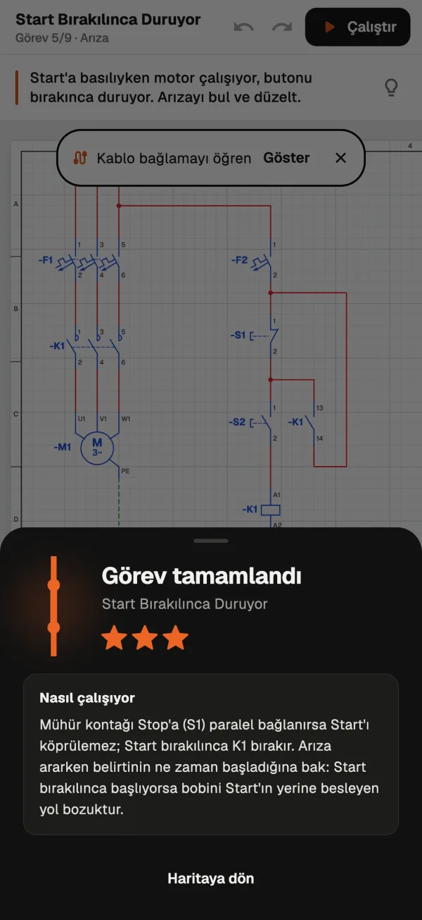 Tamamlanan görev